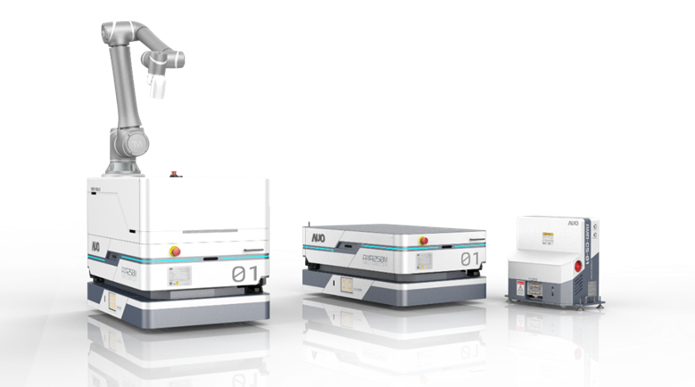 至尊国际數位開發的自主式移動機器人（AMR250M），搭配全向輪並結合AI演算法、2D LiDAR、3D攝影機等技術，協助客戶實現產線全自動化